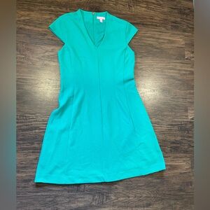 Vibrant Teal Cap Sleeve Dress